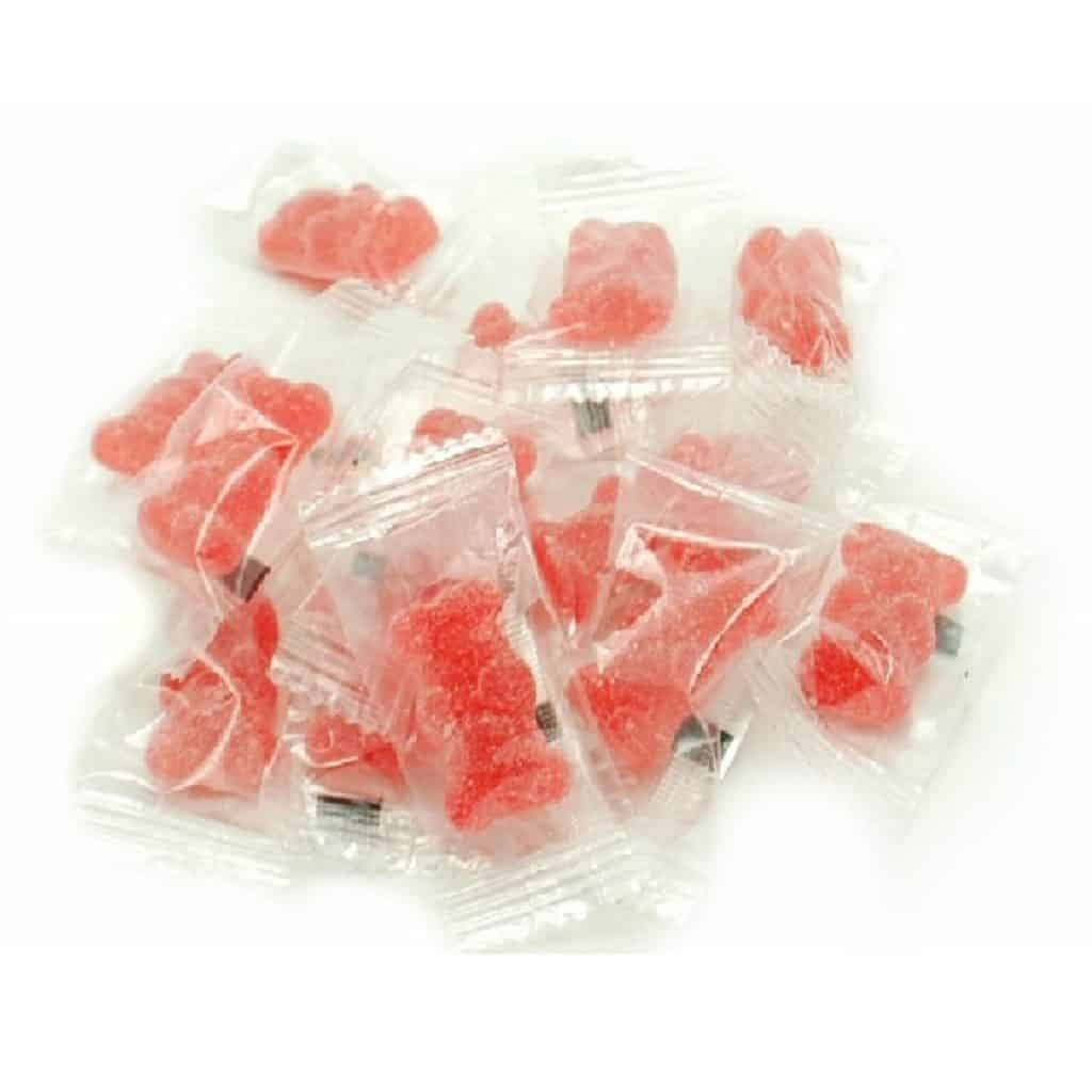 C07256- Gummy Bears, Red Inv. Wrapped